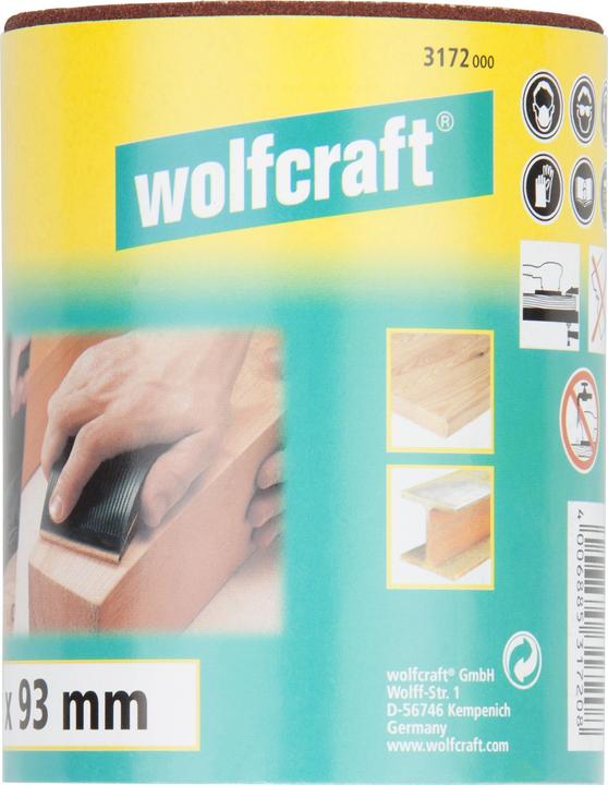 Actual product image wolfcraft wolfcraft 1 roll of sandpaper Kor. K120, 5mx93mm (120)