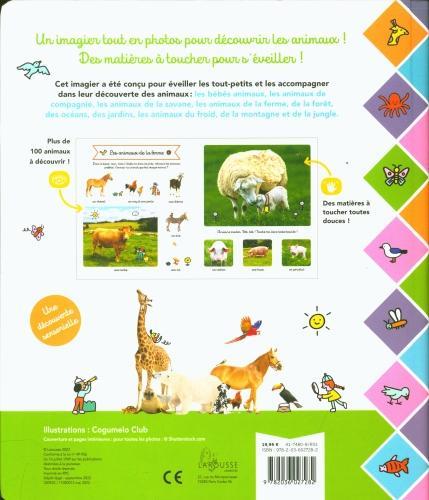 Produktbild Larousse jeunesse Le grand imagier des animaux à toucher (Französisch, Collectif, 2022)