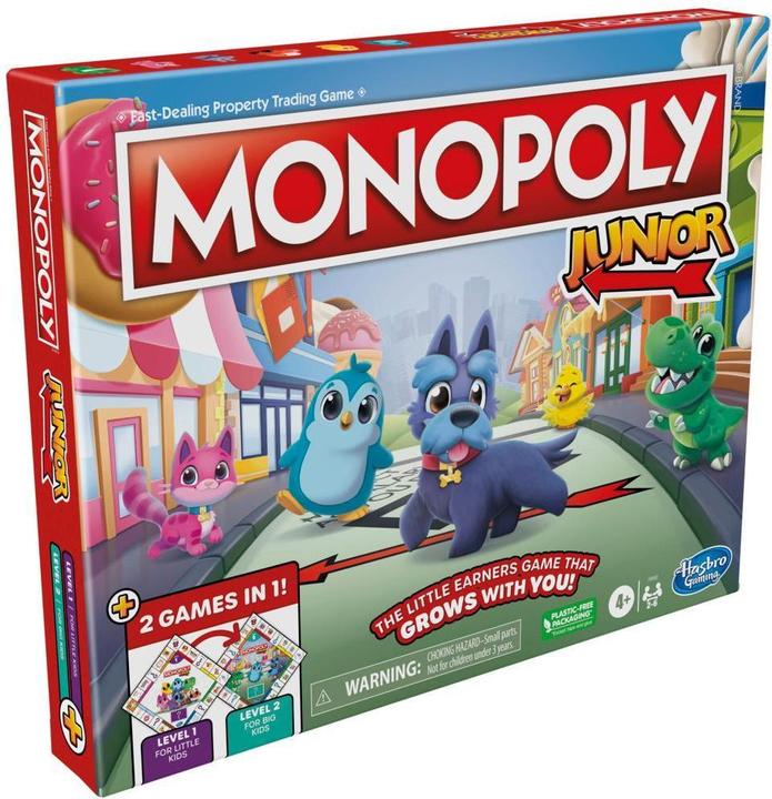 Hasbro Monopoly Junior 2 giochi in 1 (DK/NO) (Danese, Norvegese)