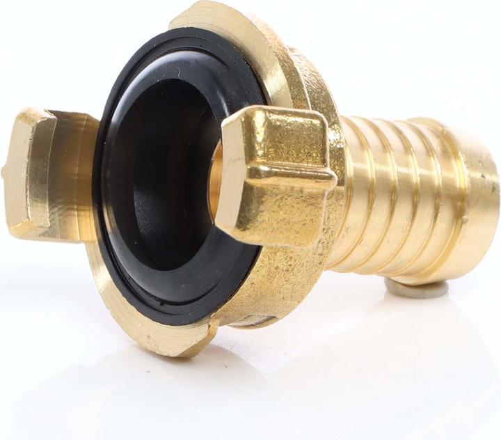 Produktbild Wiltec Messing Schlauchtülle DN20 (3/4") Schlauch Verbinder Schnellkupplung (Schlauchschelle, 20 mm)