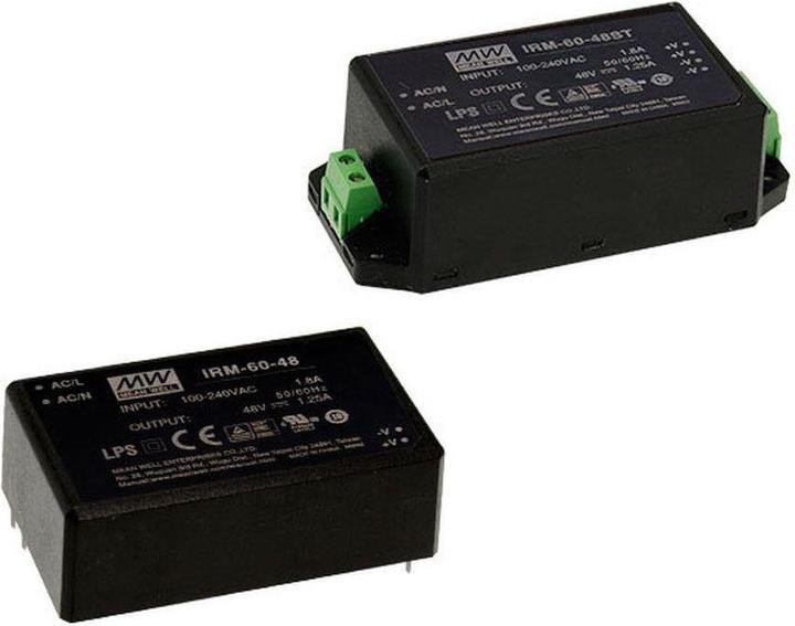 Produktbild MeanWell MEAN WELL IRM-60-48 Netzteil 60 W Schwarz (IRM-60-48)