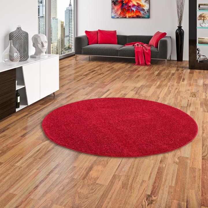 Produktbild Snapstyle Hochflor Velours Teppich Mona (Ø 100 cm)