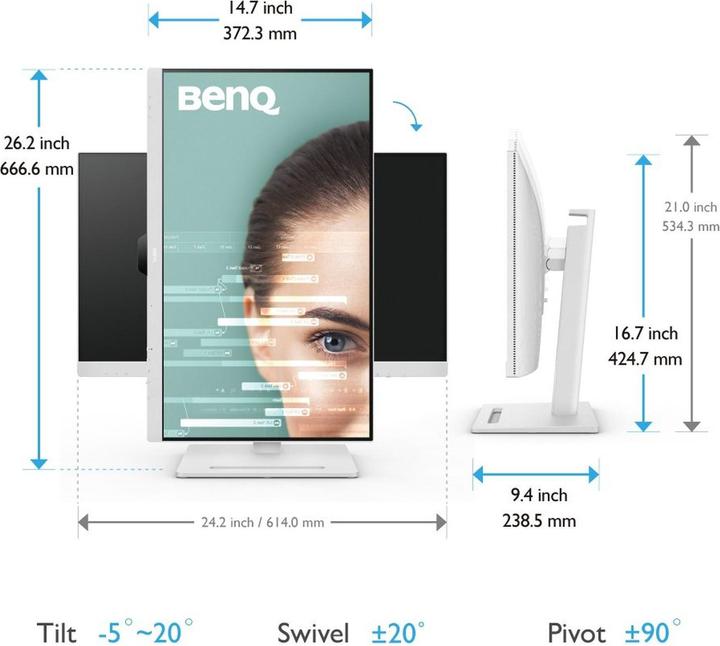 Actual product image BenQ GW2790QT (2560 x 1440 pixels, 27")
