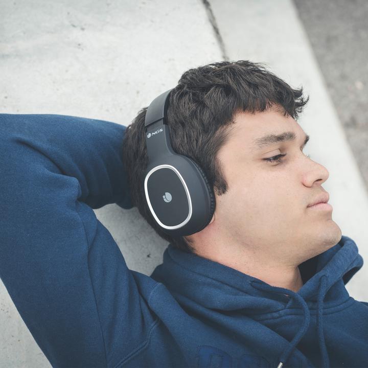 Immagine prodotto NGS Artica Pride Cuffie con archetto senza fili per chiamate/musica Micro USB Bluetooth Nero (Nessuna soppressione del rumore, 7 h, Senza fili)