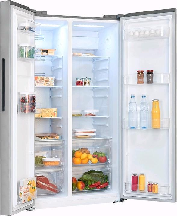 Actual product image Exquisit SBS560050D inoxlook Side by SideNo Frost, D (562 l)
