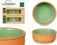 La Dehesa ensemble 6 pots en faïence 12 cm couleur verte