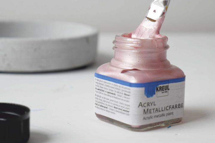 Actual product image Kreul Acrylic metallic paint, creamy opaque, 20 ml (Pink gold, 20 ml)