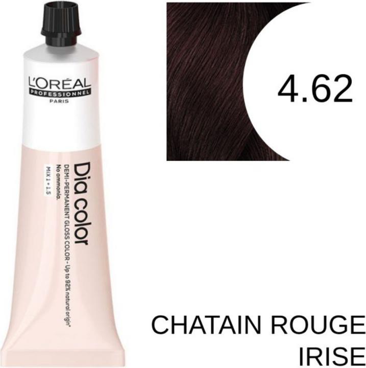 Image du produit L'Oréal Paris Loreal DIA Color 4,62 brun moyen rouge irisé 60 ml (4.62 - Marron rouge irisé)