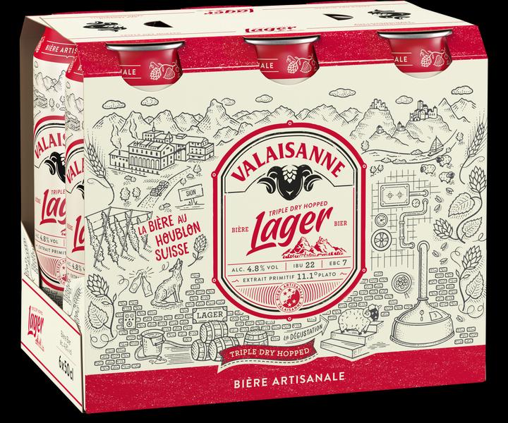 Actual product image Valaisanne Lager Beer (6 x 50 cl)