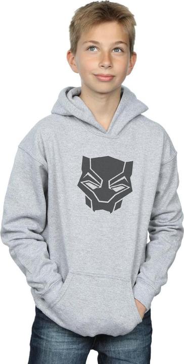 Actual product image Boys Black Panther Black On Black Hoodie (140, 146)