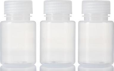 Actual product image Rs Pro HDPE laboratory bottle 100ml, Ø 51mm storage bottle wide neck 51 x 89mm
