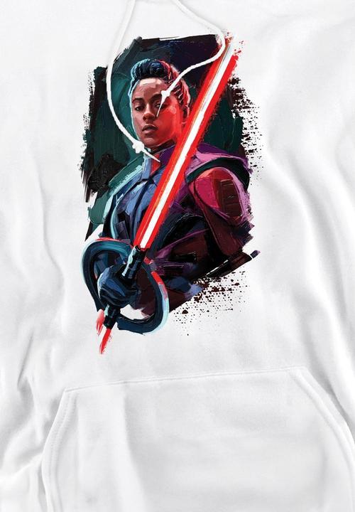 Actual product image Star Wars Mens Obi Wan Kenobi Reva Painted Hoodie (L)