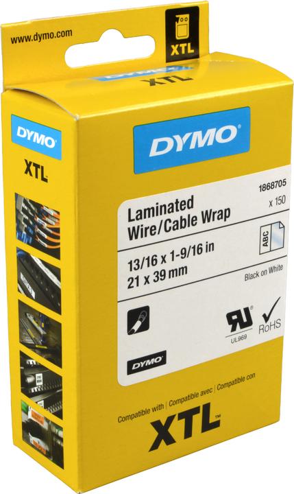 Actual product image Dymo XTL Label, Vinyl (3.50 cm, Black)