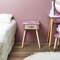 Actual product image Sombo Table de chevet Madame Princesse (35 x 35 x 48 cm)