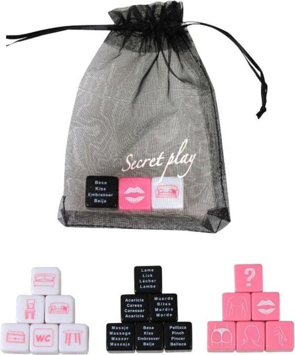 Actual product image Secret play SECRETPLAY JUEGO 3 DADOS (ES/PT/EN/FR) (Dice games, French, Portuguese, Spanish, English)