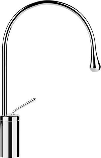 Gessi Goccia Waschtisch Einhebelmischer hohe Version, mit Auslauf Radius 125 mm, ohne Ablaufgarnitur
