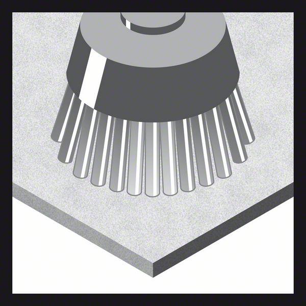 Produktbild Bosch Professional Zubehör PRO Metal clean Topfbürste, 70 x 0,3 mm, Gewinde (0.3 mm)