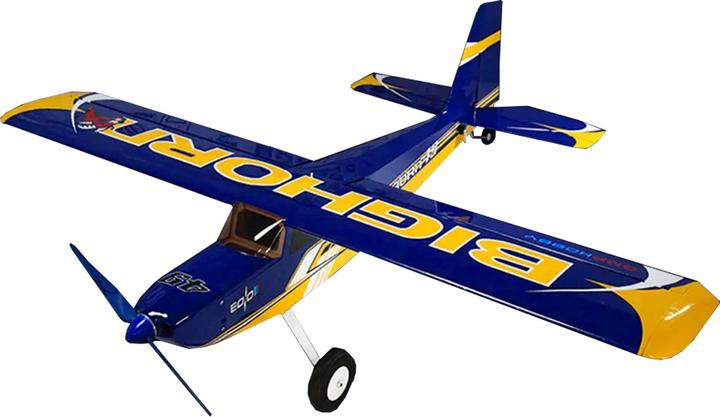 Actual product image OMPHobby Bighorn Pro 49" with flaps blue ARF 1.24m