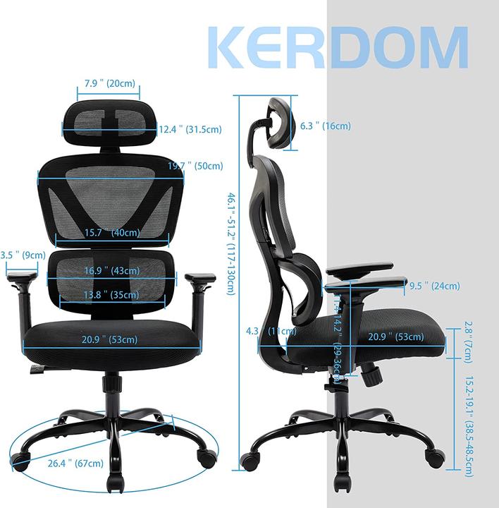 Actual product image Kerdom Desk chair