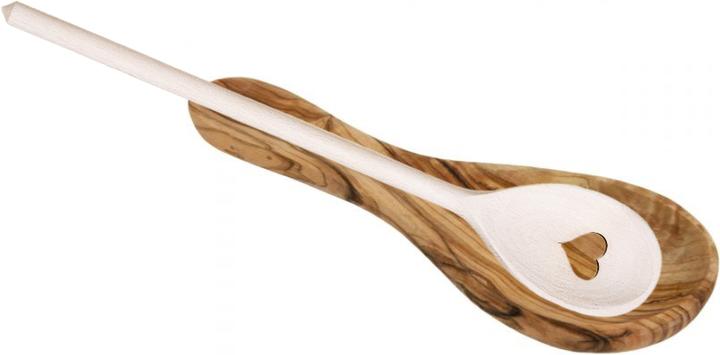 Produktbild Natura Punto Löffelablage, aus 100% Olivenholz, cm 25 x 8,5 x 2,5cm, braun