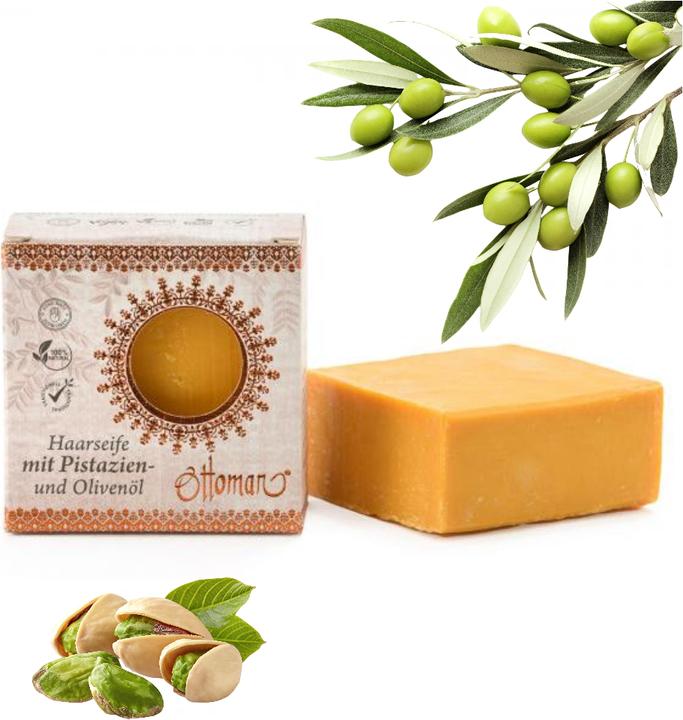 Produktbild Natura Punto 3er-Set Haarseife mit Pistazien- und Olivenöl (Flüssiges Shampoo)