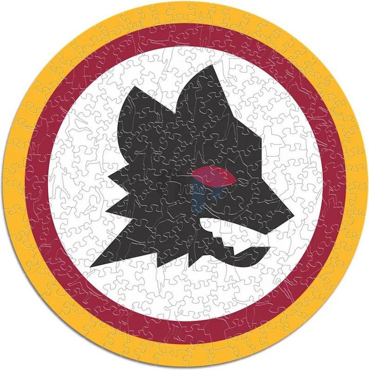 Actual product image Iconic AS Roma - Lupetto Logo - Wooden Puzzle Size S (150 pieces) (150 pieces)