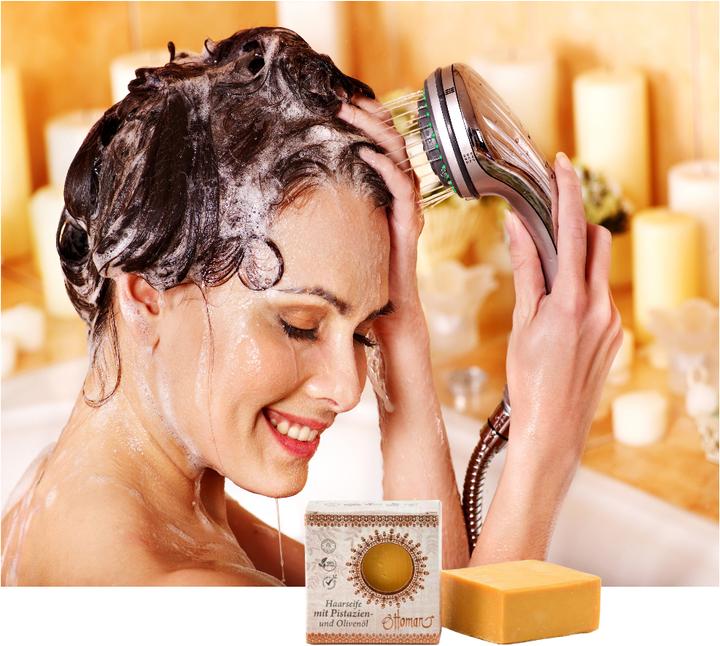 Produktbild Natura Punto Haarseife mit Pistazien- und Olivenöl (Flüssiges Shampoo)