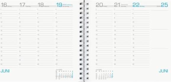 Image du produit Semainier Assessor 2025 blanc, 15,8x14,7cm, agenda de poche avec 120 pages, 1 semaine sur 2 (Allemand)