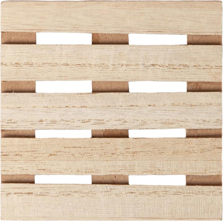 Immagine prodotto Out of the blue Sottobicchieri in legno color naturale a forma di pallet, 4 pezzi, circa 10 x 4cm (4 x, Sottobicchiere in vetro)