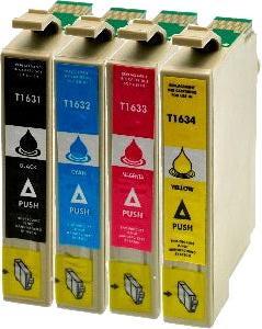 Produktbild Hermex Kompatible Tintenpatrone XL für Epson WorkForce WF-2630WF (M, Y, C, BK)