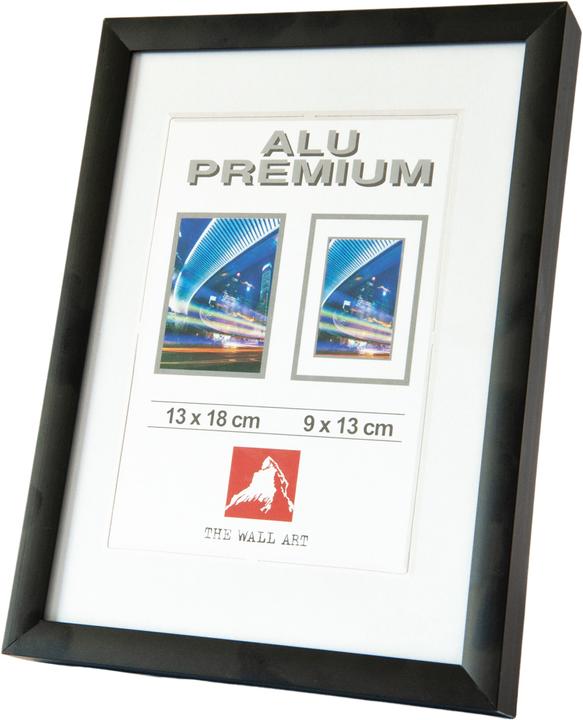 Produktbild The Wall Art Bilderrahmen Alu Duo schwarz 13x18 cm