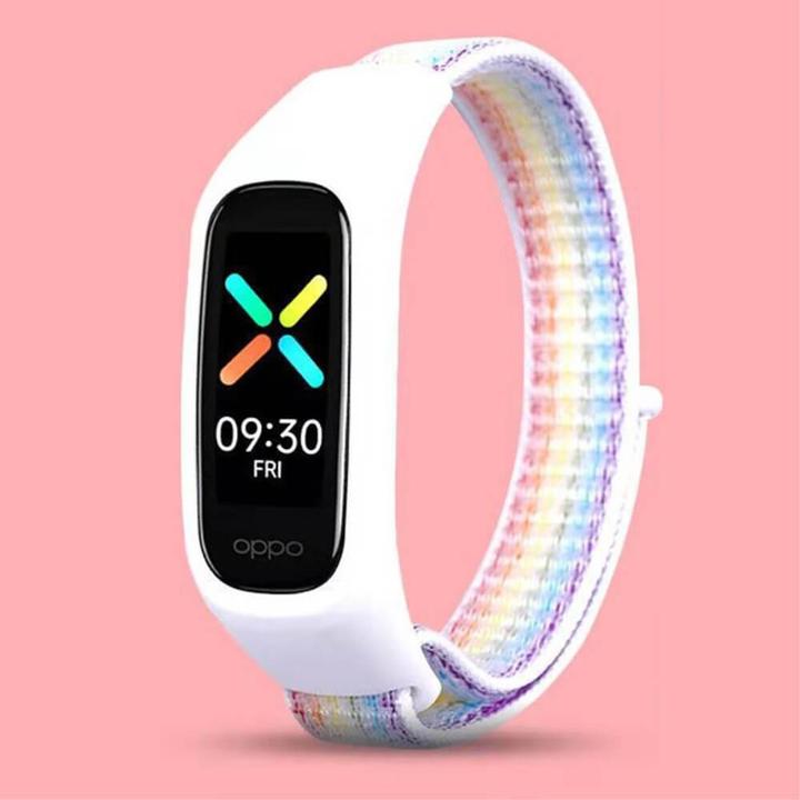 Actual product image Cover-Discount OPPO Band - Nylon Bracelet Rainbow (Nylon)