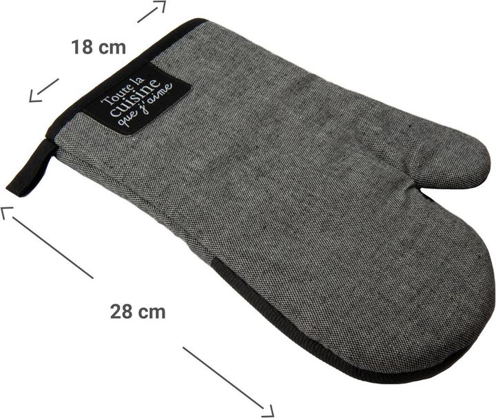 Image du produit Casativo Set noble de gants de four et de maniques (5% Polyamide, 12 % Visqueux, 50% polyester, 33 % Coton)