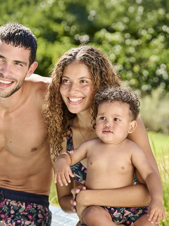 Actual product image Vertbaudet Capsule Bademode TROPEN: Jungen Baby Badehose (74)