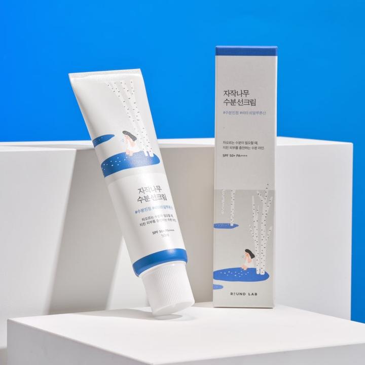 Produktbild Round Lab Moisturizing Sunscreen (Sonnencreme Gesicht, SPF 50+, 50 ml)