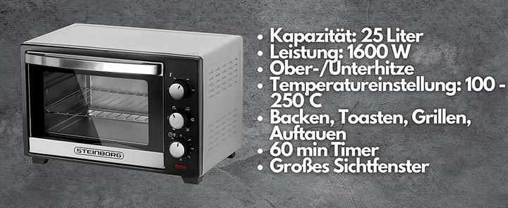 Actual product image Steinborg Mini oven