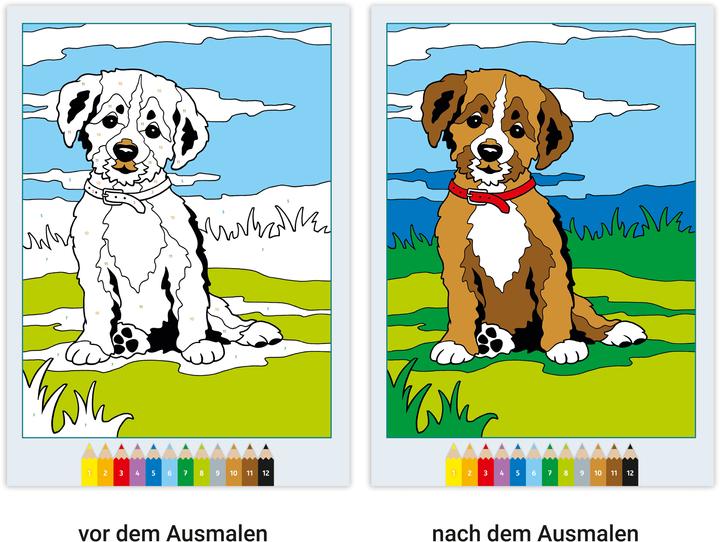 Actual product image Ravensburger CreArt Painting by numbers from 5: Animal children