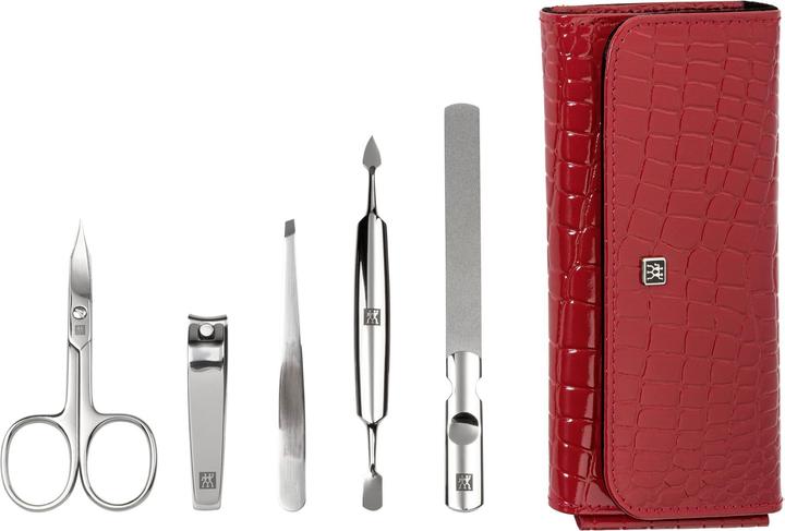 Immagine prodotto Zwilling Astuccio per pulsanti in croco CLASSIC INOX, rosso, 5 pezzi.