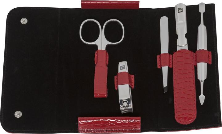 Immagine prodotto Zwilling Astuccio per pulsanti in croco CLASSIC INOX, rosso, 5 pezzi.