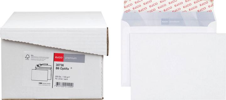 Produktbild Elco Briefumschläge Premium in Bürogrosspackung (B6, 500 x)