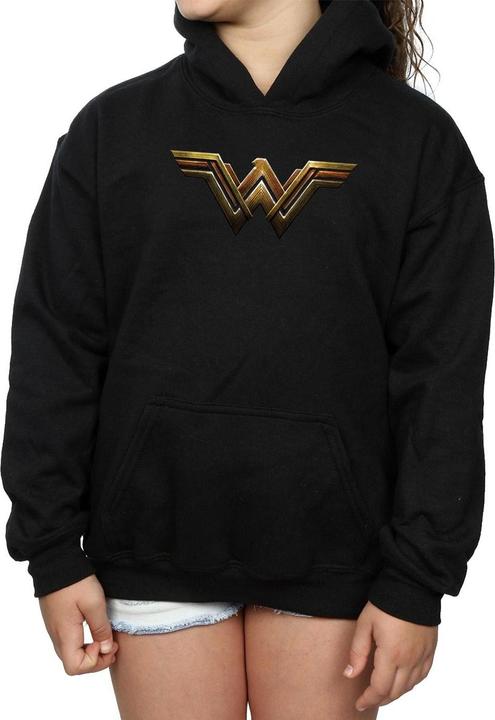 Image du produit - Sweat à capuche JUSTICE LEAGUE MOVIE WONDER WOMAN EMBLEM - Fille (140, 146)