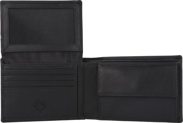 Immagine prodotto Greenburry Portafoglio nero puro in pelle con protezione RFID 12,5 cm
