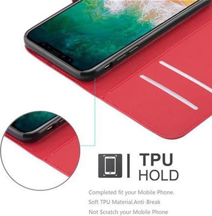 Actual product image Cadorabo Book with stand function cover (Apple iPhone X)
