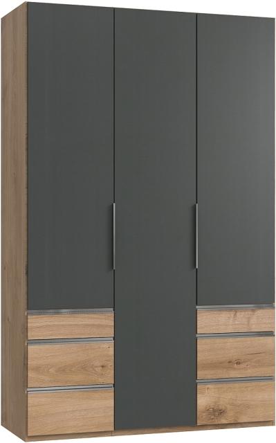 Graphitschwarz, eichefarbig