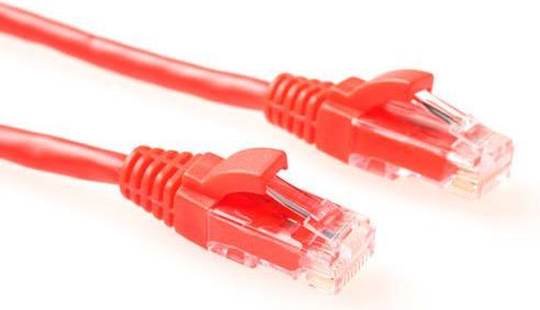 Produktbild Red 3 meter U/UTP CAT5E patch cable component level with RJ45 connectors (U/UTP, CAT5e, 3 m)