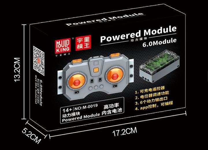 Produktbild Mould King 6.0 Empfänger - Akkubox mit analog Fernbedienung