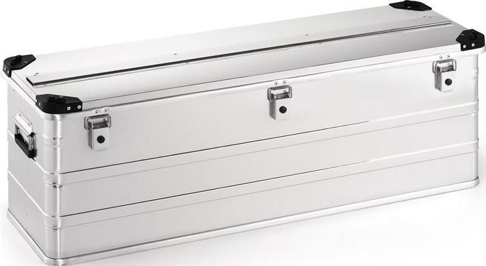 Produktbild HP Autozubehör Aluminiumbox L1182xB385xH410mm 163 l mit Klappverschluss und Stapelecken (118 x 38.5 x 41 cm, 163 l)