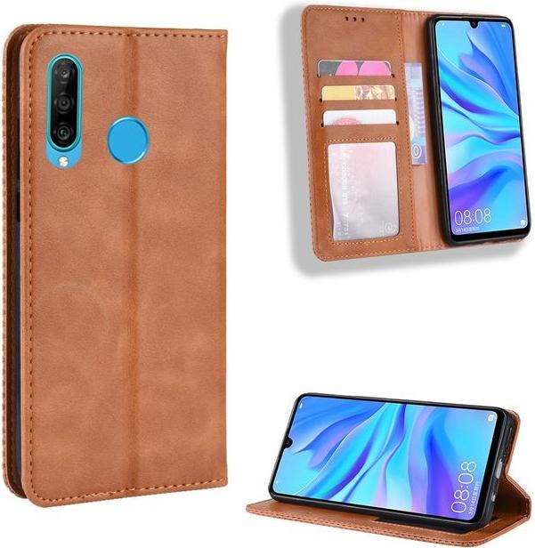 Produktbild MU Style Vintage Style Leder Bookcover Hülle (Honor 20 Lite)