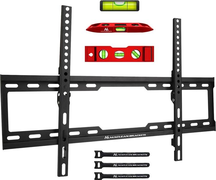 Image du produit Maclean Support TV max VESA 600x400 32-80 45kg Réglage de l'inclinaison +0°-10° MC-413 (Mur, 80", 45 kg)