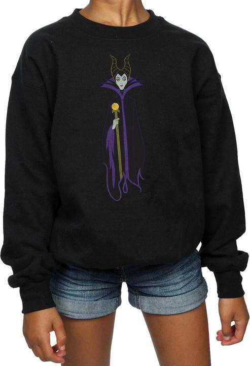 Actual product image Disney Girls Sleeping Beauty Classic Maleficent Sweatshirt (140, 146)
